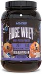 Huge Whey, Protein Powder for Muscle Gain, 25g Protein, 12g EAAs, Supports Muscle Growth, Performance & Recovery (Blueberry Muffin, 30 Servings)