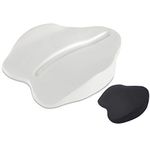 supply24 Gel Foam Back Cushion Back Support Pillow Seat Cushion Black for Office Chairs Car Seats Car Chair