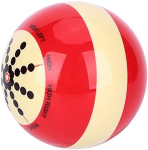 Keenso Portable Red Cue Ball Practice Billiard Cue Ball Training Assist Accessory for America Pool Eight Ball