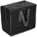 Christmas Ornaments Storage bags By ProPik Holiday Accessories Bag Tear-Proof Tarp 18 X 10 X 15 with Handles and Full Length Zipper (Black)