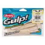 Berkley Gulp 6" Grub White Fluke Saltwater Lure GSG6-WG GLOW Lure 4ct New