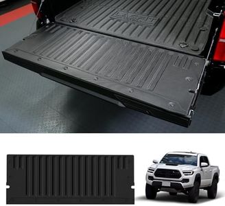 LASFIT Tailgate Mat for Toyota Tacoma 2024 2025 All Weather Truck Tailgate Liner for Tacoma TPE Tailgate Protector Liner Tacoma Accessories, Black