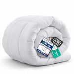 Utopia Bedding Duvet For All Season, 7.5 Tog King Size Duvet with Corner Tabs - Microfiber Soft - Box Stitched Down Alternative Quilt (King, White)