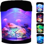 XUEQI USB Aquarium Mood Light, Jellyfish Lamp LED Fantasy Lava Lamp Realistic Jellyfish Light, Home Office Gift for Men Women Kids