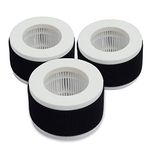 PUREBURG Replacement HEPA Filters Compatible with Pro Breeze Mini Air Purifier PB-P02, Part Number PB-P02F, 2-IN-1 High efficiency,3-Pack