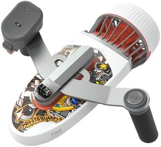 sublue Tini Underwater Scooter 15.43lb 3.13 mph 40 Minutes 2 Gear Speed Switch 131ft Waterproof Swimming Pool Diving Snorkeling Water Scooter for Kids Adults (Tini White)