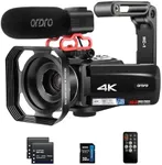ORDRO 4K Video Camera Camcorder 10X Optical Zoom&120X Intelligent Zoom, 4K 30MP WiFi Vlogging Camera for YouTube Digital Video Camera w/Microphone, 32G Card, Remote Control