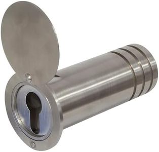 ABUS KeyGarage 729 - Coffre à clés à encastrer dans le mur - tube en acier inoxydable pour le rangement des clés - boîte à clés avec couvercle - argenté