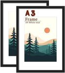 A3 Photo Black Picture Frames - 2 P