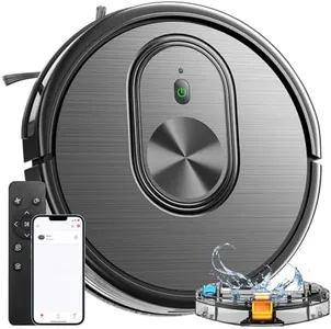 Robot Vacuum and Mop Combo, 3 in 1 Mopping Robotic Vacuum with Schedule, App/Bluetooth/Remote, Max Suction 1600Pa, Self-Charging Robot Vacuum Cleaner, Slim, Ideal for Hard Floor, Pet Hair, Carpet