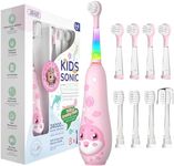 Seago Kids Electric Toothbrushes, Childrens Electric Toothbrush with Magnetic Charging, LED Observing Light, 8 Toothbrush Heads, Once Full Charger for 60 Days, for Ages 3+ Boys Girls SG-2139(Pink)