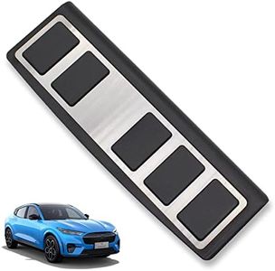 AOSK Compatible with Mustang Mach-E Foot Rest Dead Pedal Cover Non-Slip Performance Foot Pedal Pad Covers Anti-Slip Accelerator Foot Pedals Car Replacement