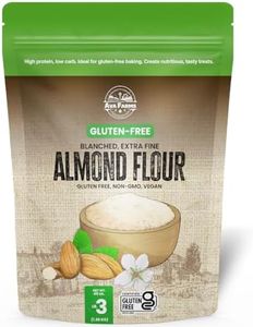 AVA Farms Almond Flour, Blanched – 3 Lb. - Gluten Free, Sugar-Free, Kosher - Keto Flour for Baking, Finely Ground Almonds for Perfect Cookies, Bread & More - White Almond Meal