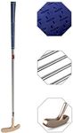 Two Way Junior Golf Putter Stainless Steel Kids Putter Both Left and Right Handed Easily Use for Kids Ages 3-5(Gold Head+Blue Grip,25 inch,Age 3-5)