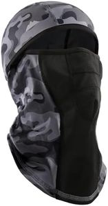 Tough Headwear Balaclava Ski Mask for Men and Women - Winter Shiesty Mask Cover - Cold Weather Full Face Masks - Snow Gear - Skiing, Snowboarding, Running & Motorcycle - Gray Camo