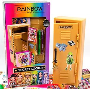 Rainbow High Secret Locker Stationery Set, Including Notepad, Gel Pens Stickers – Ages 6+