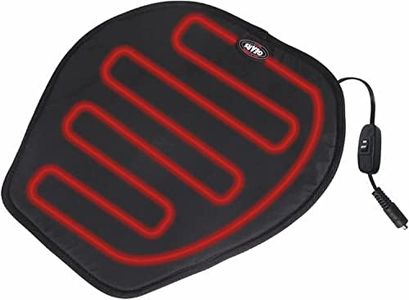 GEARS Heated Seat Pad for Motorcycle, ATV, Scooter & Snowmobile | Universal Fit Heated Seat Pad - Place On Top of Existing Seat | Exterior Warm Seat Cover | 12V Electric Heat Powersport Seat Warmer