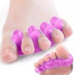 DR. JK- ToePal Gel Toe Separator, 2 Pairs, Toe Spacers, Toe Straightener, Hammer Toe Straightener, Toe Spreader, Toe Stretcher, Toe Corrector for Women and Men, Bunion Corrector