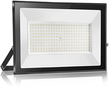 200W LED Floodlight, 20000LM 6000K Outdoor LED Spotlight Outdoor IP65 Waterproof Wall Light Reflector Security Lighting for Driveway, Garden, Workshop, Yard, Doors, Garage, Corridor