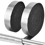 Pipe Wrap Insulation - 33 ft Outdoor Pipe Foam Insulation Tape Self Adhesive for Winter Freeze Protection Insulation Wrap - Aluminum Foil Finish-2" Wide