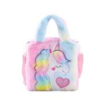 ADISA Unicorn Toddler Bag Princess Cute Crossbody Handbags Gift for Girls (Pink-Multi)