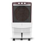 Maharaja Whiteline Maxberg Desert Air Cooler with 85 Litre Large Tank Capacity, 200W (White & Red)