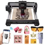 ATOMSTACK Swift Mini 3W Laser Engraver, Swift 3W Laser Cutter, 0.06mm High Accuracy Laser Engraving Machine for Wood and Metal, Dark Acrylic, Glass, Leather Black