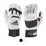 adidas Freak MAX 2.0 Padded Lineman Adult Football Gloves, White, 4X-Large - Premium Football Gear