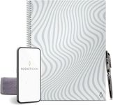 Rocketbook Smart Reusable Notebook - Lined Eco-Friendly Notebook with 1 Pilot Frixion Pen & 1 Microfiber Cloth Included - Flow State Cover, Letter Size (8.5" x 11")
