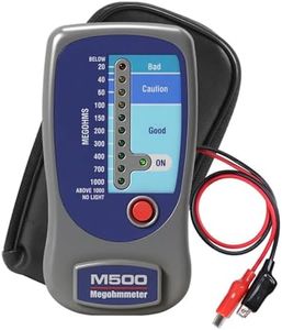 M500 Megohmmeter, Compatible with Supco M500 Megohmmeter, 500 Volts Megohmmeter, M500 Megger Tester Measures Up to 1000 Megohms, Ideal for HVAC Compressor Tester and Home Improvement Use
