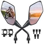 Motorcycle Mirrors, OFIG ATV Mirrors with 7/8" Handlebar Mount Compatible with Motorcycle Scooter Moped ATV Snowmobile Polaris Sportsman Dirt Bike Cruiser Chopper