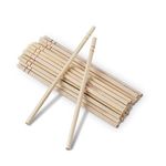 Swastha Hygiene (8 inch - 100 pcs) Wooden Disposable Beverage Stirrer Sticks, Drink,Cocktail,Coffee/Tea Bamboo Stirrer for Bar,Coffee Shops,Restaurants and Cafeterias