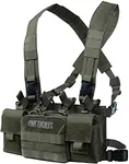 OneTigris Chest Rig, MOLLE Chest Rigs Tactical Chest Rig Dangler Pouch Utility Admin Pouch IFAK Medical Organizer EDC for Outdoor Hunting Shooting Hiking