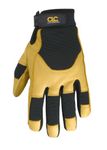 Custom Leathercraft 285M Work Gloves with Top Grain Deerskin and Neoprene Wrist Closure, Medium