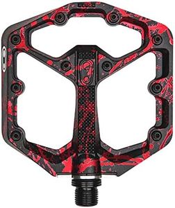 Crankbrothers Stamp 7 Mountain Bike Pedals, Size Small, Black/Red