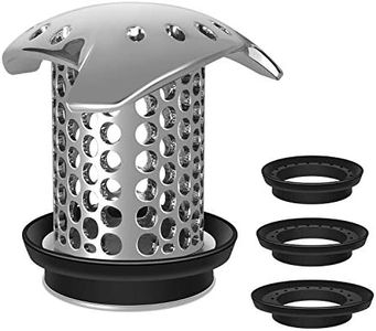 LEKEYE Drain Hair Catcher Stainless Steel Drain Protector/Strainer Easy Clean Hair Trap for Shower Drain