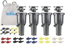 Rain Bird Maxi-Paw 2045A Impact Rotor Sprinkler - 4 Pack in a Sack by IrriFix - Includes 7 Different Nozzles for Each Head