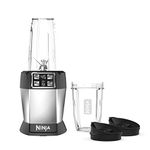 Ninja BL480D Nutri Ninja with 1000 Watt Auto-IQ Base for Juices, Shakes & Smoothies Personal Blender 18 and 24 oz. Black/Silver