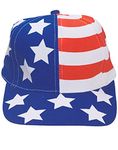 Patriotic American Red White And Blue Baseball Hat