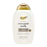OGX Nourishing + Coconut Milk Moisturizing Conditioner For Strong & Healthy Hair, With Coconut Milk, Coconut Oil & Egg White Protein, Paraben-Free, Sulfate-Free Surfactants, 385Ml, 1 Count