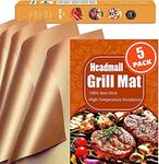 HEADMALL Copper Grill Mats Set of 5