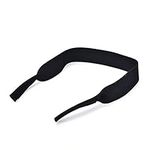 TRIXES Black Glasses Strap – Sport Sunglasses & Glasses Cord to Wrap Your Neck – Elastic Lanyard to Protect Glasses & Prevent Falling – Indoor & Outdoor Use - Men & Women Floating Glasses Sports Band