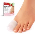 Bukihome Gel Big Toe Caps and Protectors - 8 Pack Silicone Toe Protectors with Aloe Vera Extract - Toe Sleeves Cushions for Women & Men - Protect Corns, Blister - Large