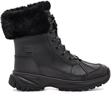 UGG womens Snow Boot, Black, 5 US