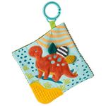 Mary Meyer Pebblesaurus Crinkle Teether Toy with Baby Paper and Squeaker, 15.4 x 15.4-Centimetres, Dinosaur