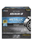 Rust-Oleum 299743 RockSolid Metallic Garage Floor Coating Kit, Gunmetal