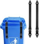 2 Pcs Wheelie Bin Lock,Wheelie Bin Lock for Lid,Trash Can Lid Locks,Garbage Can Lid Lock System for Outdoor With Two Adjustable Straps,Prevent Raccoon,Bear,Animals and Wind from Knocking Over Trash