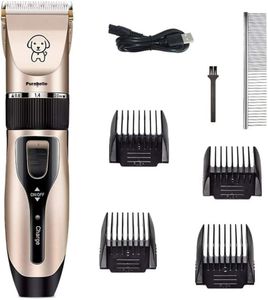 Purabelle Pets Dog Clippers, 2-Speed Professional Rechargeable Cordless Cat Shaver And Low Noise Water Proof Electric Dog Trimmer Pet Grooming Kit Animal Hair Clippers Tool With Scissors Combs
