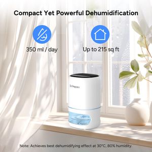 DR.PREPARE Dehumidifier 1000ml – Compact Moisture Absorber, White