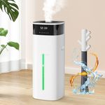 Humidifier Large Room, 5.3Gal/20L Cool and Warm Mist Humidifiers for Home 3000 sq ft, Whole House Humidifiers with Diffuser&Extended Tube, Top Fill Humidifiers for Bedroom Plants